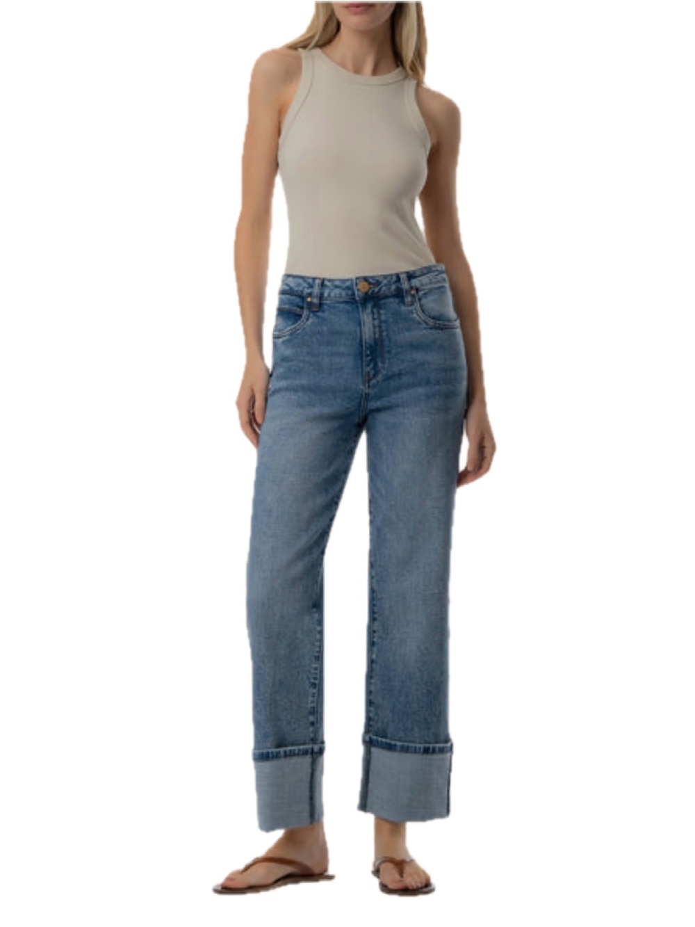 Kut from the Kloth Sienna High Rise Wide Leg Jeans Sz 12